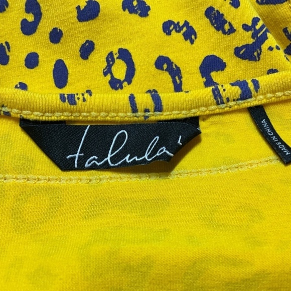 Aritzia Bright Yellow Animal Print Tank Top - Picture 4 of 8